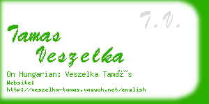 tamas veszelka business card